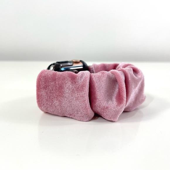 Blackweb Scrunchie Pink/Rose Apple Watch Band - 38/40/41 mm ~ NEW ~ Never Used - Picture 7 of 13